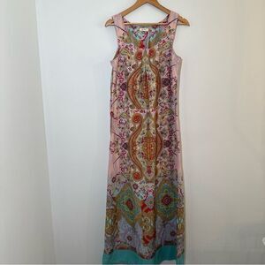 ANTHROPOLOGIE Love Kyla Seo Maxi Dress Size Small With Pockets Missing Belt